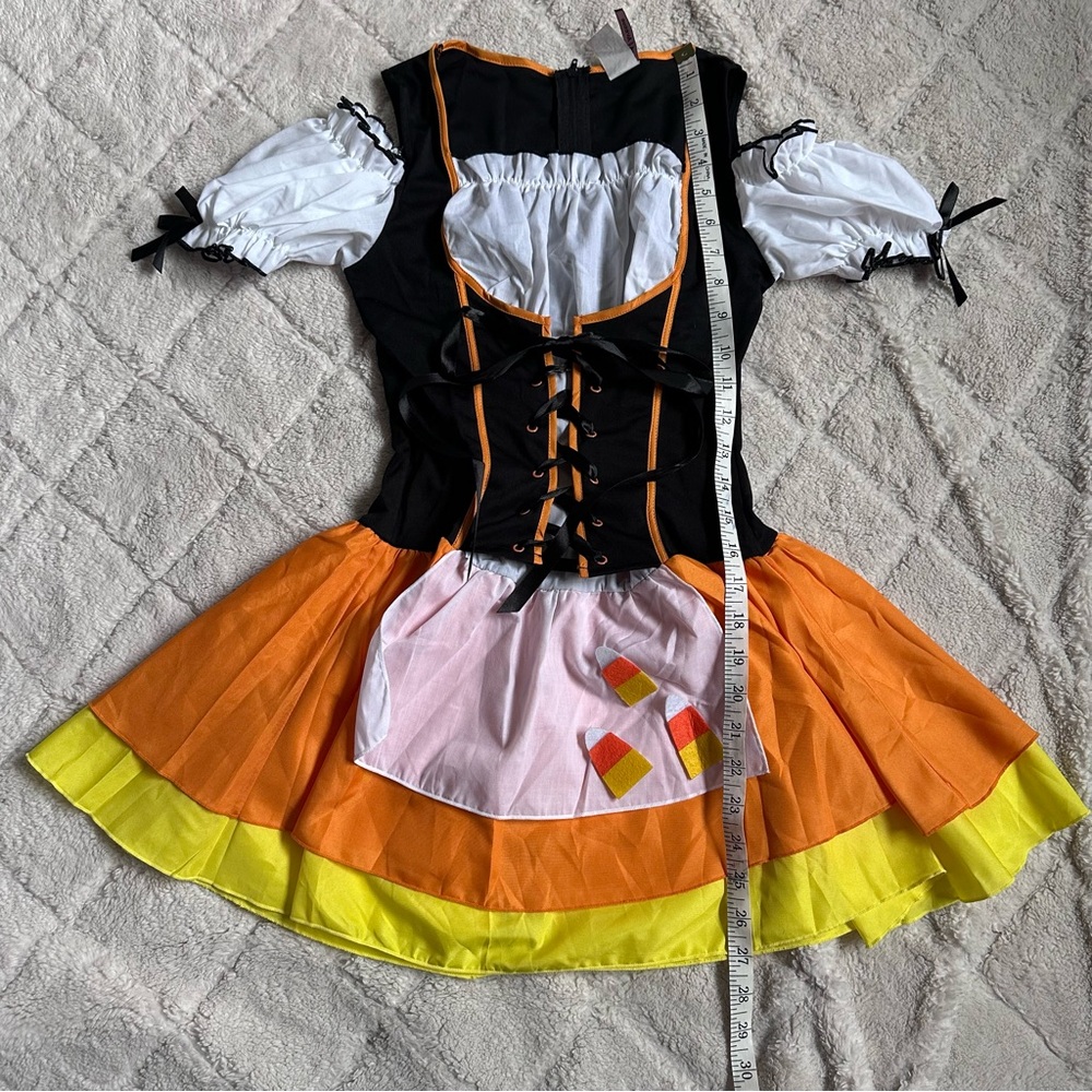 Leg Avenue | NO HAT Candy Corn Witch Halloween Costume | Size Small/Medium - Picture 8 of 8